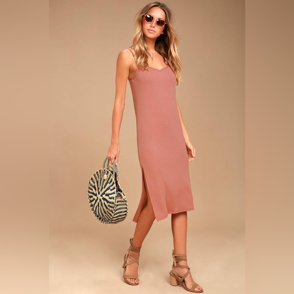 BILLABONG | Great News Blush Pink Midi Dress
